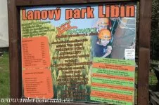 Lanový park Libínské Sedlo u Prachatic