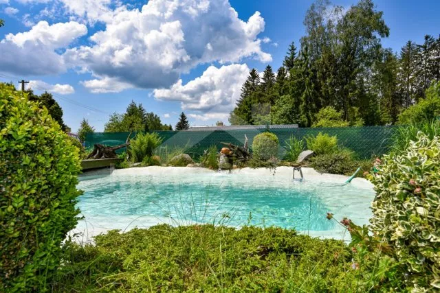 Koupací jezírko 7 x 4m s filtrací