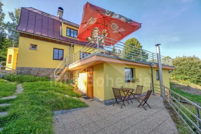 Menší terasa u 1. apartmánu