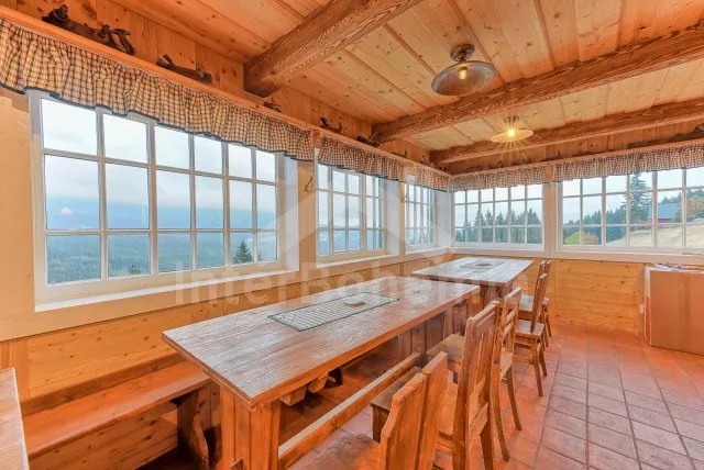 Prosklená veranda s okouzlujícím výhledem na Sněžku