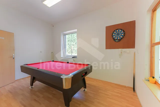 Kulečníková místnost s šipkami